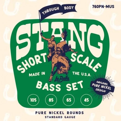  La Bella 760PN-MUS STANG – Pure Nickel Round Wound