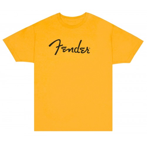 Fender Spaghetti Logo T-Shirt, Butterscotch Blonde - XL