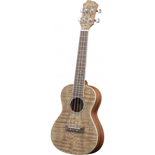 Adam Black Exotic Wood Series Concert Ukulele - Quilted Ash