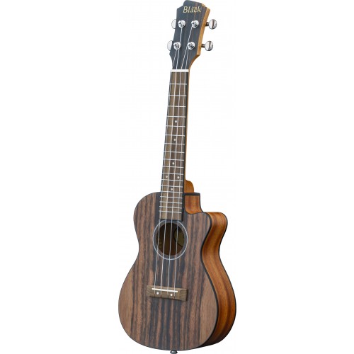 Adam Black Exotic Wood Series Concert CE Ukulele - Striped Ebony