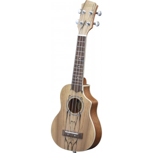 Adam Black Exotic Wood Series Soprano CE Ukulele - Spalted Maple