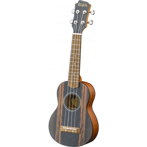 Adam Black Exotic Wood Series Soprano Ukulele - Striped Ebony