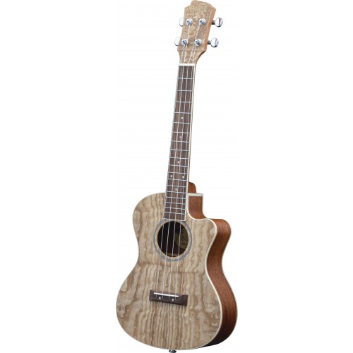 Adam Black Exotic Wood Series Tenor CE Ukulele - Quilted Ash