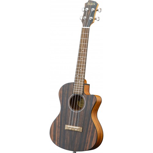 Adam Black Exotic Wood Series Tenor CE Ukulele - Striped Ebony