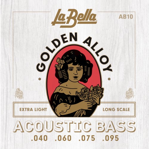 La Bella Golden Alloy Series Acoustic Bass Strings