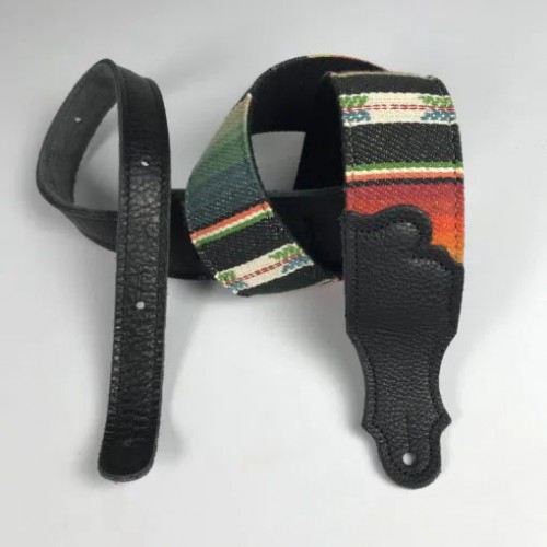 Franklin 2" Saddle Blanket Guitar Strap - Black/Black