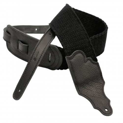 Franklin 3" Cotton Cinch Guitar Strap - Black