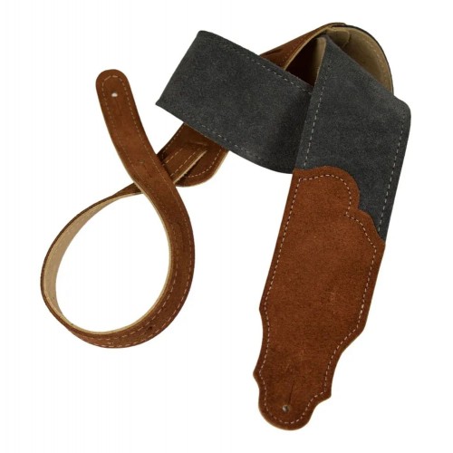 Franklin 2.5" Sedona Suede Guitar Strap - Grey