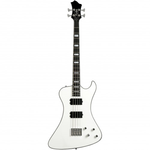 Hagstrom Nekromant 4 Bass - White - NEW