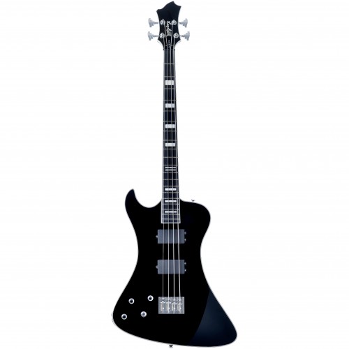 Hagstrom Nekromant 4 Bass - Black Left Hand - NEW