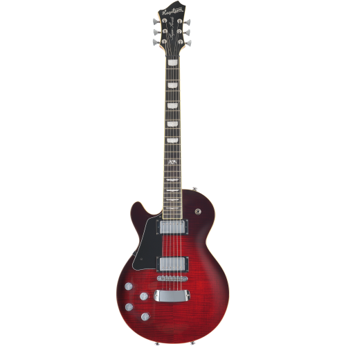Hagstrom Super Swede (MK3) - Crimson Flame with Hard Case, Left Hand