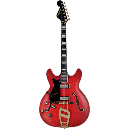 Hagstrom '67 Viking II - Wild Cherry Transparent - Left Hand