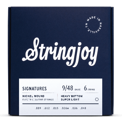 Stringjoy Signatures | Heavy Bottom Super Light Gauge (9-48) Nickel Wound Electric Guitar Strings