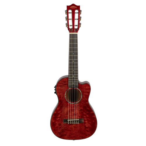 Lanikai Quilted Maple QM-RDCEG Electric Red Guitalele