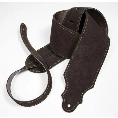 Franklin 3" Purist Suede Guitar Strap - Chocolate