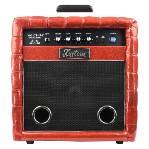 Kustom Cuda - 10 Watt Bass Guitar Combo Amplifier - Red Tuck & Roll