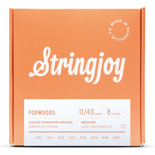 Stringjoy Foxwoods | Medium Gauge (11-40) Coated Phosphor Bronze Mandolin Strings