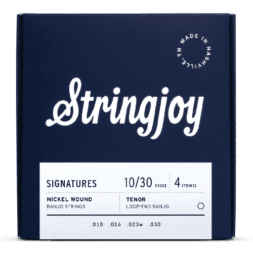 Stringjoy Signatures | Tenor Banjo (10-30) Nickel Wound 4-String Banjo Strings