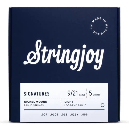 Stringjoy Signatures | Light Gauge (9-21) 5 String Nickel Wound Banjo Strings
