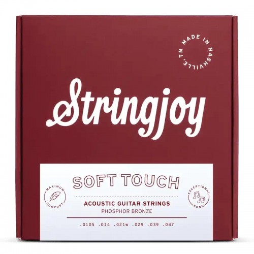 Stringjoy Naturals Soft Touch | 10.5-47 Phosphor Bronze Acoustic Guitar Strings
