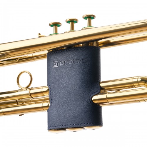 Protec Trumpet Valve Guard - Vegan Leather, Navy Blue (VL226NB)