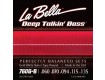 La Bella Bass Guitar Strings - Nylon Tape Wound